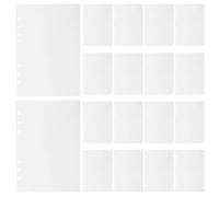 COOLHIYA Recharge de 40 Feuilles D'autocollants : Feuilles D'autocollants Double Face A5, Papier Détachable - à Insérer Dans Un Classeur à 6 Anneaux Et pour Le Scrapbooking.