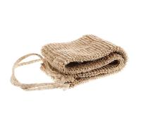 COOLHIYA Sangle de Bain en Jute avec Poignées pour Exfoliation Profonde du Dos, Accessoire Multifonctionnel pour Hommes et Femmes, Brosse Dorsale Pratique et Naturelle