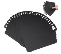 COOLHIYA Séparateurs D'index Vinyles Alphabétiques A à Z en Plastique Noir pour Organisation Solide et Rangement Minimaliste des Disques Vinyles