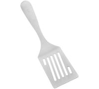 COOLHIYA Spatule en métal pour poêle : spatule ajourée en acier inoxydable antiadhésive pour la cuisson des crêpes, des steaks et des fritures - ustensile de cuisine à manche court