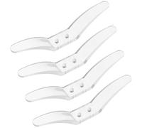 COOLHIYA Store Bateau 4pcs Crochets pour Rideau à Enrouleur en Pom, Facile à Installer, Compatible Plupart des Chaînes de Stores pour Maison et Bureau