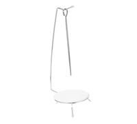 COOLHIYA Support à Brochettes Inoxydable avec Broches en Acier, Support Suspendu Multifonction, Barbecue Plein Air Camping, Ensemble avec 2 Broches