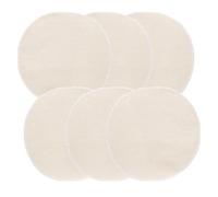 COOLHIYA Tapis Vapeur Résistant Large Tolérance de Température en Coton Beige Lot de 10 Réutilisables, Tissu Antiadhésif Rond pour de Buns et Dim Sum à Domicile