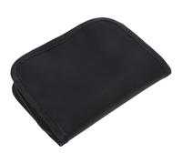 COOLHIYA Trousse de Rangement Portable pour Glucomètre, Étui de Stockage Antichoc en Polyester Noir, Organisation Pratique du Matériel de Test Diabétique pour Voyage et Contrôle Glycémie