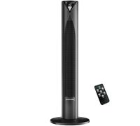 CoolHome Ventilateur tour CF2205 avec télécommande et fonction ioniseur écran LED dimmable 96 CM - Noir