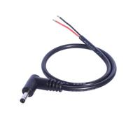 COOLHOOD Câble d'alimentation flexible coudé à 90 degrés 3,5 x 1,35 mm connecteur mâle 3,5 x 1,35 mm pour caméra de vidéosurveillance, câble d'alimentation en PVC double couche