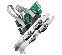 COOLHOOD Carte d'extension PCIe RS232 Port Parallèle Extension MCS9904 Puce de remplacement pour accessoires de bureau Série Port Extension