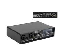COOLHOOD Carte son numérique portable pour studio à domicile - Prend en charge 24 bits 192 kHz - Idéal pour microphone d'ordinateur, réunions en ligne, connexion audio en streaming