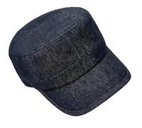 COOLHOOD Chapeau Command en coton délavé de qualité supérieure pour adulte - Tissu léger - Fermeture réglable, bleu, taille unique