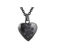 COOLHOOD Collier souvenir funéraire pour animal de compagnie en acier avec compartiment de rangement pour cendres et design minimaliste