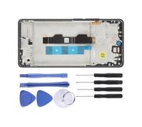 COOLHOOD Ecran Tactile et Ecran Intégré Remplacement Assemblée avec Châssis Noir Pièce Réparation Téléphone avec Câble Ruban Lié pour Note 13 P 4G Ecran Endommagé Renouvellement Ecran Renouvellement