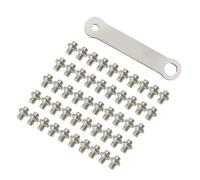 COOLHOOD Lot de 50 vis hexagonales pour pédale avec clé | Haute adhérence pour VTT et vélo de route, crampons hexagonaux pour pédales, poids léger et fixe