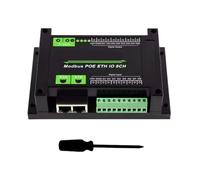 COOLHOOD Module de contrôle Ethernet industriel 8DI 8DO avec prise en charge MQTT et alimentation pour automatisation Module d'entrée de sortie numérique sur rails DIN