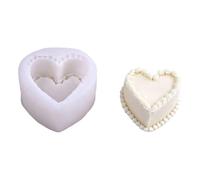 COOLHOOD Moule en silicone de qualité alimentaire en forme de cœur idéal pour les gâteaux, mousses, glaces et desserts faits maison Facile à nettoyer