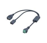 COOLHOOD Panneau solaire 12 V vers USB Type C 5 V 3 A Câble de charge et texture métallique pour appareils d'alimentation en plein air Câble de processeur courant continu