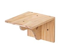 COOLHOOD Perchoir d'angle mural d'escalade avec patins en feutre pour exercices et jeux d'intérieur en bois à plusieurs niveaux
