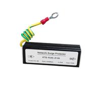 COOLHOOD Protection de ligne de données RJ45 100 Mbps avec inline | Ports d'entrée et de sortie RJ45, connexion de câble en ligne, fil de mise à la terre avec œillet de terminal pour