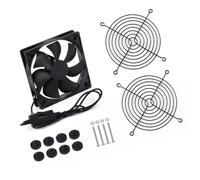 COOLHOOD Ventilateur de refroidissement silencieux de 120 mm à 3 commandes de vitesse pour consoles de jeu et stockage réseau Ventilateur de refroidissement silencieux pour ordinateur