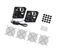 COOLHOOD Ventilateur de refroidissement silencieux de 120 mm à 3 commandes de vitesse pour consoles de jeu et stockage réseau Ventilateur de refroidissement silencieux pour ordinateur