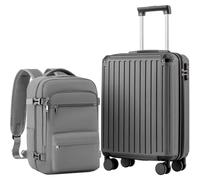 COOLIFE EasyJet Valise Cabine 55 x 40 x 20 et Bagage Cabine 40x20x25(20L), Bagages Cabine Bagage à Main Rigide avec Serrure TSA et 4 roulettes Jumelées Adapté Aux Voyages