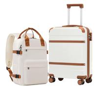 COOLIFE EasyJet Valise Cabine 55 x 40 x 20 et Bagage Cabine 40x20x25(20L), Bagages Cabine Bagage à Main Rigide avec Serrure TSA et 4 roulettes Jumelées Adapté Aux Voyages