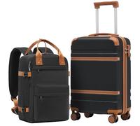 COOLIFE Ryanair Valise Cabine 55 x 35 x 20 et Bagage Cabine 40x20x25(20L), Bagages Cabine Bagage à Main Rigide avec Serrure TSA et 4 roulettes Jumelées Adapté Aux Voyages