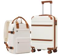 COOLIFE Ryanair Valise Cabine 55 x 35 x 20 et Bagage Cabine 40x20x25(20L), Bagages Cabine Bagage à Main Rigide avec Serrure TSA et 4 roulettes Jumelées Adapté Aux Voyages
