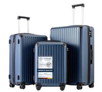COOLIFE Set de Valises 3 Pièces, Valise Cabine, Moyenne et Grande Rigides