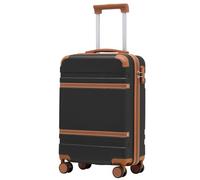 COOLIFE Valise Cabine 55 x 35 x 20 cm pour Avion Ryanair, Bagages Cabine Bagage à Main Rigide avec Serrure TSA et 4 roulettes Jumelées