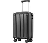 COOLIFE Valise Cabine 55 x 35 x 20 cm pour Avion Ryanair, Bagages Cabine Bagage à Main Rigide avec Serrure TSA et 4 roulettes Jumelées