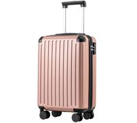 COOLIFE Valise Cabine 55 x 35 x 20 cm pour Avion Ryanair, Bagages Cabine Bagage à Main Rigide avec Serrure TSA et 4 roulettes Jumelées