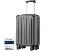 COOLIFE Valise Cabine 55x35x20 Ryanair EasyJet Bagage Cabine Rigide PC+ABS | Serrure TSA, doubles roulettes, légère, résistante, maniable - Idéal pour voyages d'affaires, courts séjours & w nds