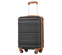 COOLIFE Valise Cabine 55x35x20cm Ryanair Bagage à Main Rigide Serrure TSA | PC+ABS 4 roulettes, légère, résistante - Idéale pour EasyJet, courts séjours, voyages d'affaires & w nds, city-break