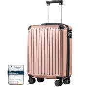 COOLIFE Valise Cabine 55x40x20 EasyJet Ryanair Bagage Cabine Rigide PC+ABS | Serrure TSA 4 roulettes Jumelées, légère, glisse fluide - Idéal pour priority boarding, voyages d'affaires & city-break