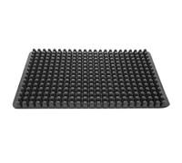 Coolinato - Tapis de cuisson en silicone platine XXL avec picots - Plaque pour four avec bord 40x25x0,7cm cuisson pauvre en graisse - Feuille réutilisable résistant jusqu'à 230°C & antiadhésif