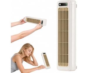 Cooling Ace Portable Air Cooler and Bladeless Tower Fan with 3 Speeds, USB Rechargeable Battery and 24H Runtime, Quiet Operation for Bedroom Desk Office Dorm, Flexible Color Options,Beige