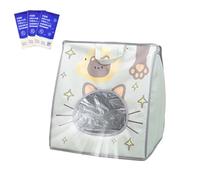 Cooling Cat Carrier Bag, Built-in Ice Pack, Foldable Insulated Pet Travel Case with Ventilation for Indoor, Car, Bike, Camping, Airline, and Outdoor Use, 15.16x11.81x15.75 inches