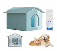 Cooling Cat House, Animal Shelter, 12.99 Inches Kennel for Pets | Cloth Puppy Kennel, Spacious Kitten Ice Nesting, Pet Accessory for Small, Large & Medium Cat | Insulated Foldabl Portable Cool Shelter