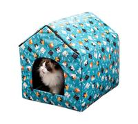 Cooling Cat House, Cool Down Dog Shelter, Foldable Cold Kitten Shelter, Waterproof Durable Construction, Portable Easy Setup Design, Ideal for Backyard Balcony Living Room, 38x36x32cm