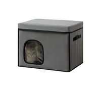 Cooling Cat House, Foldable Air Conditioning Pet Enclosure, Cold Sleeping Shelter for Outdoor Balcony Apartment Bedroom Patio Indoor Travel, Comfortable Cat Dog Kitten Supply