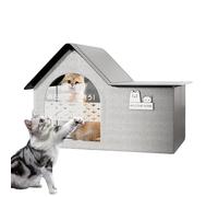 Cooling Cat House - Foldable Pet Cooling Tent with Ice Bags and Enclosed Bed Cave Design | Summer Shelter for Cats and Small Dogs Apartment Balcony Beach Patio Travel Indoor Outdoor Resting Space