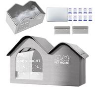 Cooling Cat House, Foldable Pet Shelter, Weatherproof Cat Cabin, Insulated Ice Pack Home, Portable Travel Bed, Ideal for Balcony, Apartment and Backpacking, 23.62x14.96x16.54 inches