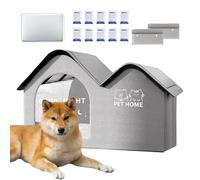 Cooling Cat House - Foldable Weatherproof Insulated Pet Shelter, Cat Cooling House with Ice Pack Support, Portable Travel Cats Tent for Apartment Balcony Backpacking Outdoor Use