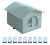 Cooling Cat House for Indoor Pets, Pet Cooling House，Blue：M