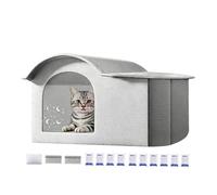 Cooling Cat House - Indoor & Outdoor Summer Retreat, High-Performance Heat Relief Technology, Lightweight Folding 520g Structure, Absorbent Cotton Lining, Build Smooth - for Campi