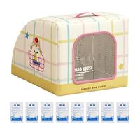 Cooling Cat House Insulated Portable Bed with Sealed Flap Pouch Handle