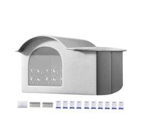 Cooling Cat House - Portable Folding Shelter, Ice Pack Included, Comfortable Fabric, Ventilated Safe Design, Easy Install Lightweight Build, Multi Pet Cooling Accessory | Indoor Garden Outdoor