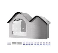Cooling Cat House - Portable Folding Shelter, Ice Pack Included, Comfortable Fabric, Ventilated Safe Design, Easy Install Lightweight Build, Multi Pet Cooling Accessory | Indoor Garden Outdoor