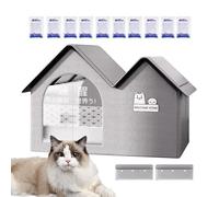 Cooling Cat House with Ventilation, Air-Conditioned Pet House, Portable Cooling House, Eco-Friendly Cat Cooling Shelter, Waterproof Cat House with Ice Packs, Cooling Technology for Cats