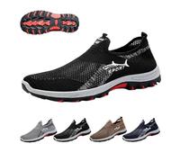 Cooling Comfort Sneaker,Atlacoast Jarva Mens Sneakers,Orthopedic Walking Shoes with Anti Slip Soles (Black, 6.5)